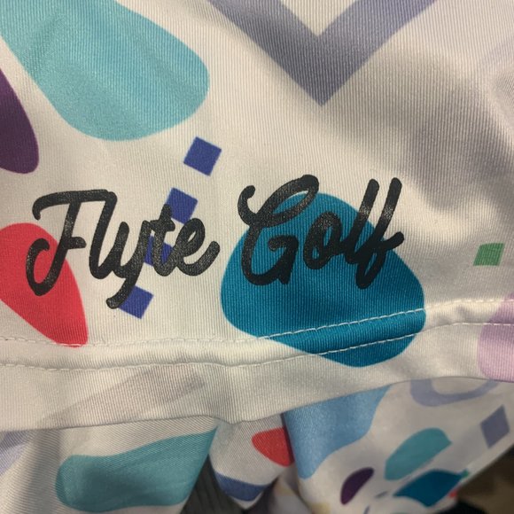 Flyte Golf Men's short sleeve Polo/Golf Shirt  medium cool print - Picture 4 of 7